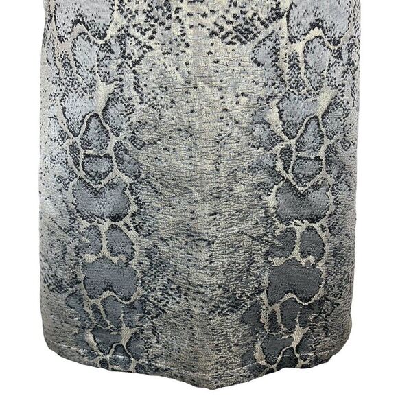 Sancturary Clothing Womens Snakeskin Reptile Metallic Mini Cocktail Dress sz M - Picture 4 of 16